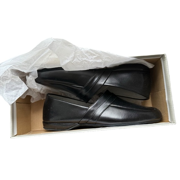 Climate X Black Leather Slippers House Shoes Men’s 8 EEE Round Close Toe NIB - Picture 8 of 16